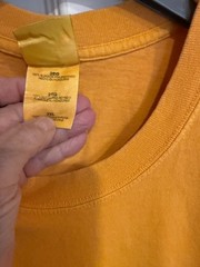 District Threads T Shirt Men 2XL MUSTARD COLOR 100% PRESHRUNK COTTON NEW NO TAGS
