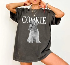 Custom Pets Photo Comfort Tee Personalized Pet Picture Shirt Dog