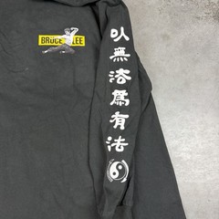 Bruce Lee Casetify T Shirt Mens XL Black Long Sleeve Flaws Preowned