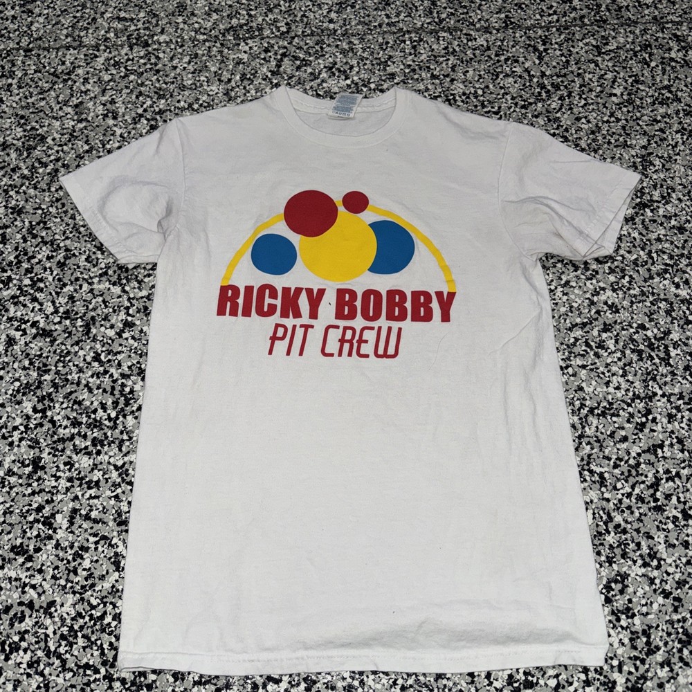 Ricky Bobby Pit Crew Talladega Nights Men’s White Size S