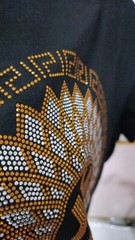 New Men Luxury Rhinestones Fashion Diamonds Black White T-Shirt High Quality