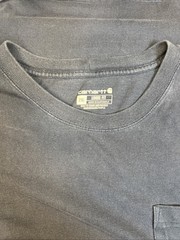 Carhartt K87 Heavyweight Pocket Tee Men’s 2XL Loose — Navy Workwear Fade