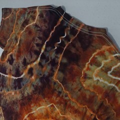 Geode Ice Tie Dye T-Shirt Gildan Adult S Small Orange Brown Earthy Handmade New