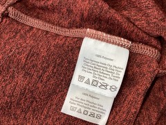 Eddie Bauer Henley Shirt Mens TL Maroon Travex 1/4 Snap