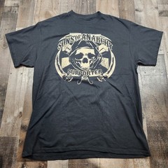 Mens Sons Of Anarchy Size XL SOA Road Gear Prospect Supporter Graphic Tee shirt