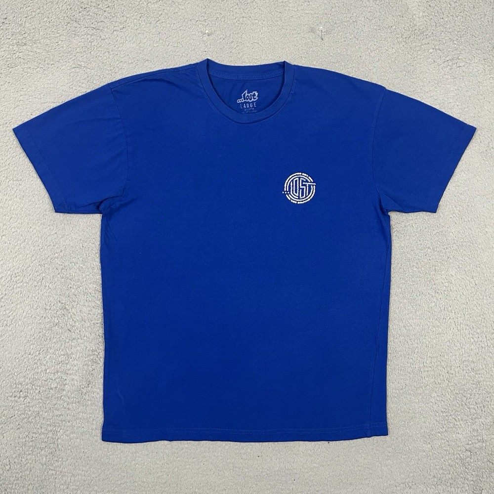 Lost Skateboards Men’s Blue Custom Shapes T-Shirt Size L