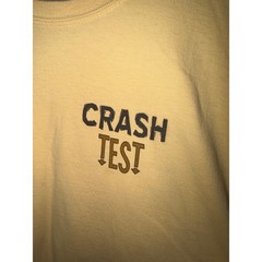 Gildan Ultra Cotton Crash Test Aviation Biplane Graphic T-Shirt Yellow XL