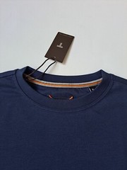 NWT Left Coast Tee Men’s Short Sleeve Pima Cotton Navy Blue T-Shirt Top Size M