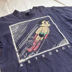 1990s Astro Boy Atom Vintage T Shirt Delta USA Made Anime Graphic Navy L