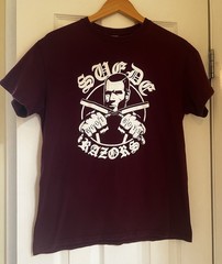 SUEDE RAZORS Medium T-shirt Oi! Street Punk Skinhead Oxblood Templars Boot Boys