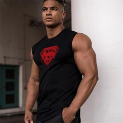 Gym Tank Top Fitness Bodybuilding Vest Mens Sleveless Shirt