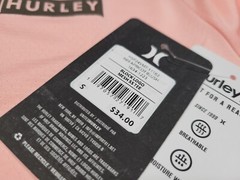 Hurley Mens Performance Essentials Block Logo Apricot Blush Multi Sports Shirt