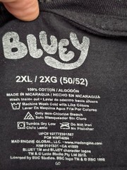 Bluey This was the 80s Man T-Shirt 2XL Black Bandit Chili Bingo Cartoon TV Show