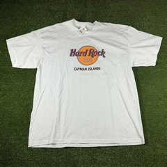 Hard Rock Cafe Cayman Islands White Graphic T-Shirt Mens XL NWT New