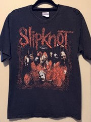 Vintage 2009 Slipknot T-Shirt Sz M Double-sided