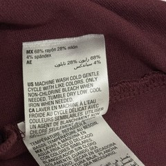 Alfani Stretch Crewneck T-Shirt in a burgundy/maroon Sz-XXL