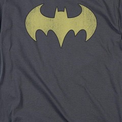 DC Batgirl Logo Distressed Licensed Adult Unisex T-Shirt Regular Fit Tee SM-3X