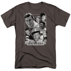 Andy Griffith Show Mayberry T Shirt Mens Licensed Classic TV Show Merch Charcoal