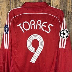 Liverpool FC 2007-08 Home Men’s XL Long Sleeve Soccer Jersey TORRES #9