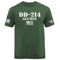 DD214 Alumni US Army Military Veteran American Pride Graphic T-shirt