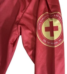 USMC Size L 26TH Marine Corps Marathon 2021 Medical Corpsman 1/4 Zip T-Shirt