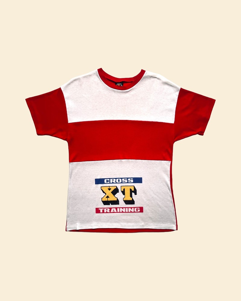 1980s XT Cross Training Vintage Runners Up T-Shirt Red White Size L