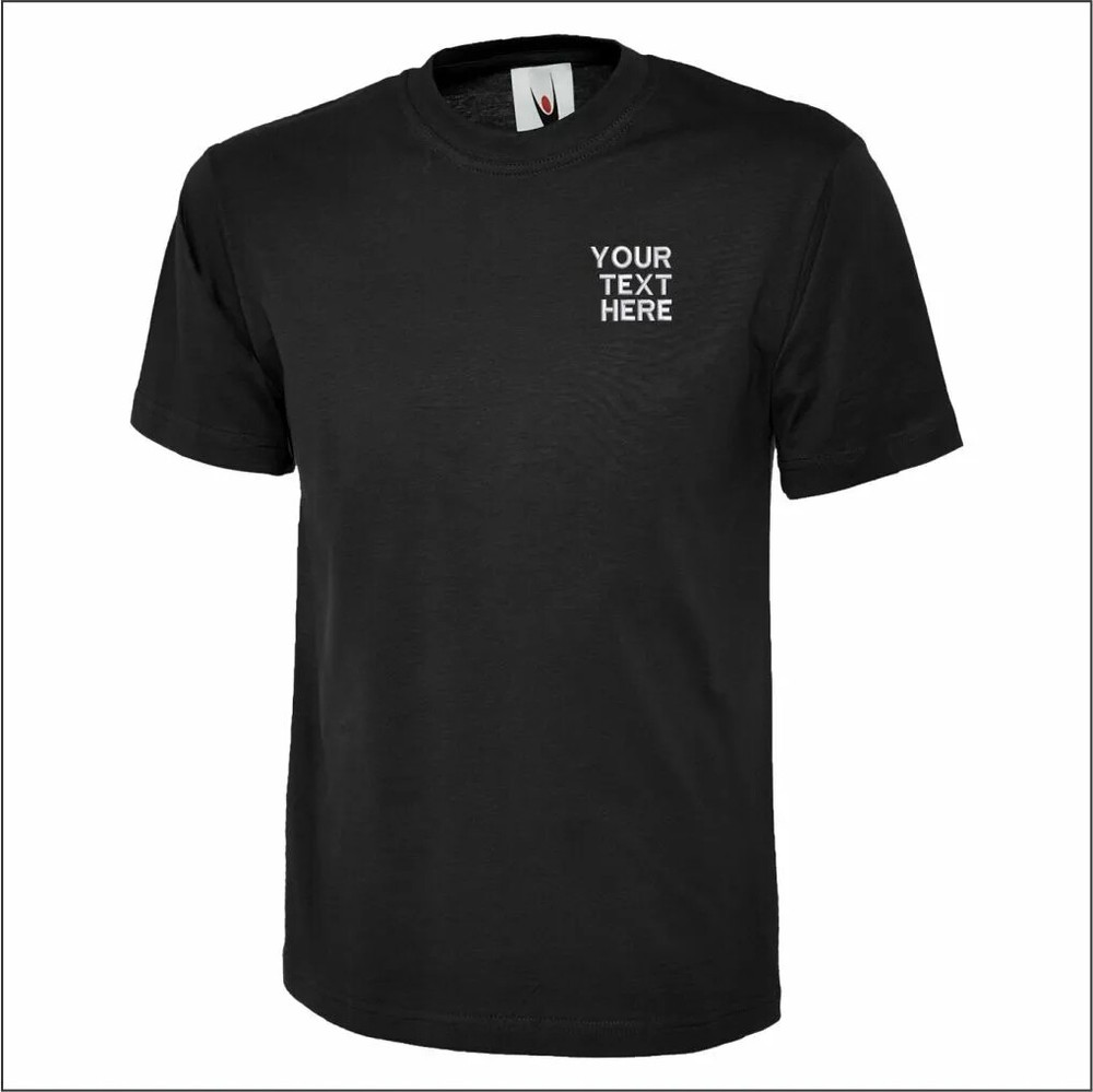 UNEEK T-Shirt | Personalised Name | Text | Custom Embroidered | Unisex or Man UK