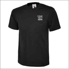 UNEEK T-Shirt | Personalised Name | Text | Custom Embroidered | Unisex or Man UK