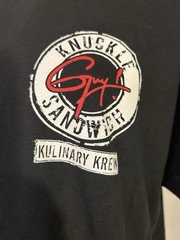 Control Guy! Knuckle Sandwich Kulinary Krew XL Black Short Sleeve Promo T-Shirt
