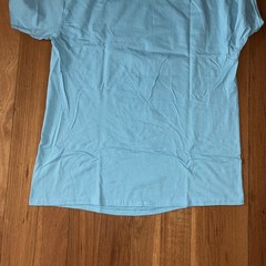 Adventure Time with Finn & Jake Men’s Blue Cartoon Graphic Tee T-Shirt Sz Large