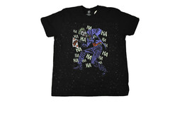 DC Comics Mens Joker Ha Ha Ha Bang Comic Supervillain Black Shirt NWT XL