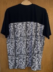 Crooks & Castles Black T-Shirt Digital Snake Print 3XL Logo Cotton Crew Neck
