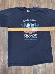 Vintage Obama Biden T Shirt Sz M/L Change Can Happen Political Y2K