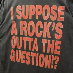 Vintage 1992 Def Leppard Tee Shirt XL Suppose A Rock’s Outta The Question Faded
