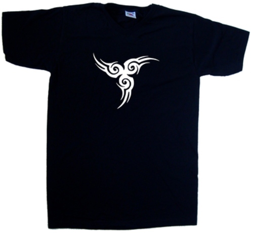 Tribal Swirl V-Neck T-Shirt
