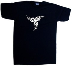 Tribal Swirl V-Neck T-Shirt