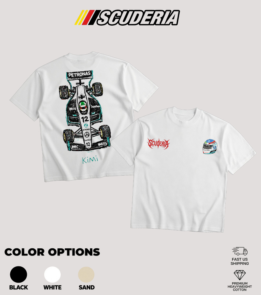 Scuderia Kimi “Formula 1” Sketch Graphic Premium Heavyweight T-Shirt