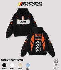 Scuderia Retro KTM Factory Racing Hoodie Motor World Champion Enthusiast Apparel