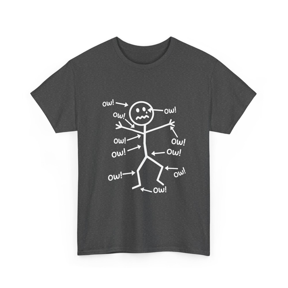 Ow Ow Ow Ow Saying Body Pain Shirt, Funny Character Humor Sarcastic Shirt