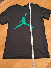 Nike Air Jordan Jumpman Logo Tee Mens T-Shirt Black Green Size S Sportswear Top