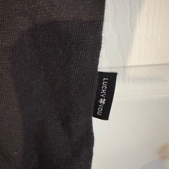 Lucky Brand Mens Black Short Sleeve Crew Neck T-Shirt Size L Lucky You Logo