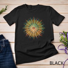 Sun Mandala T-Shirt – Geometric Abstract Starburst Unisex T-shirt