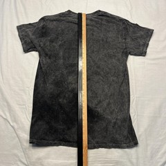 Football Receivers Shirt Mens Small Black Acid Wash Graphic Tee Crewneck Gildan