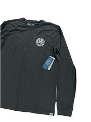 NEW Hurley Naturals Skull Mandala Long Sleeve Mens T Shirt Tee Surf Gray