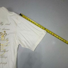 Mecca USA Vintage Y2K Gold Foil Script Graphic T-Shirt 4X NWT