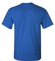 (Set of 4) NEW Gildan Men’s Plain Crew Neck T-Shirts Size Large Royal Blue
