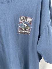 Techstyles Men’s XXL Lightweight Graphic T-shirt Malibu Divers