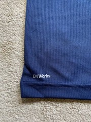 NEW AW DriWorks RED WHITE & BOOZY Performance T Shirt Tee NAVY BLUE LARGE MS $40