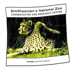 Smithsonian National Zoo Wildlife Cheetah T Shirt White Animal Graphic Tee XL