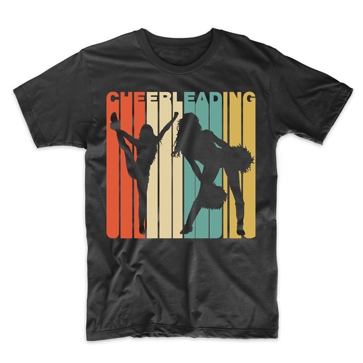 Vintage Retro 1970’s Style Cheerleading Cheerleader Cheer T-Shirt